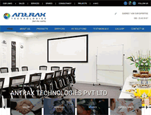 Tablet Screenshot of antraxtechnologies.com
